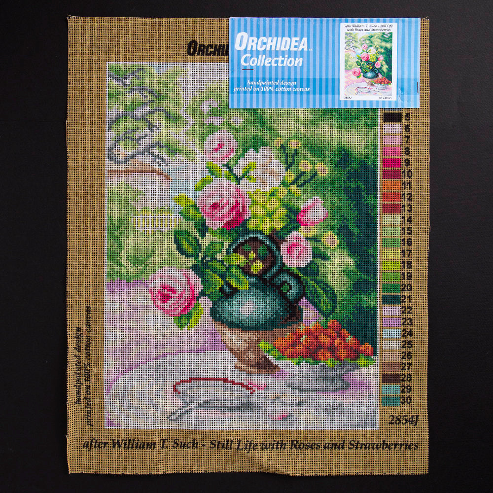 ORCHİDEA 30 x 40 cm Gül ve Çiçek Baskılı Goblen 2854J